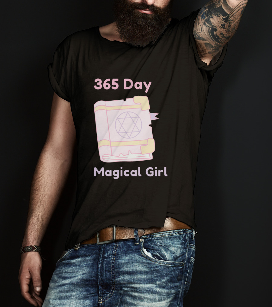 365 Day Magical Girl Pastel Spellbook Star Emblem T-Shirt