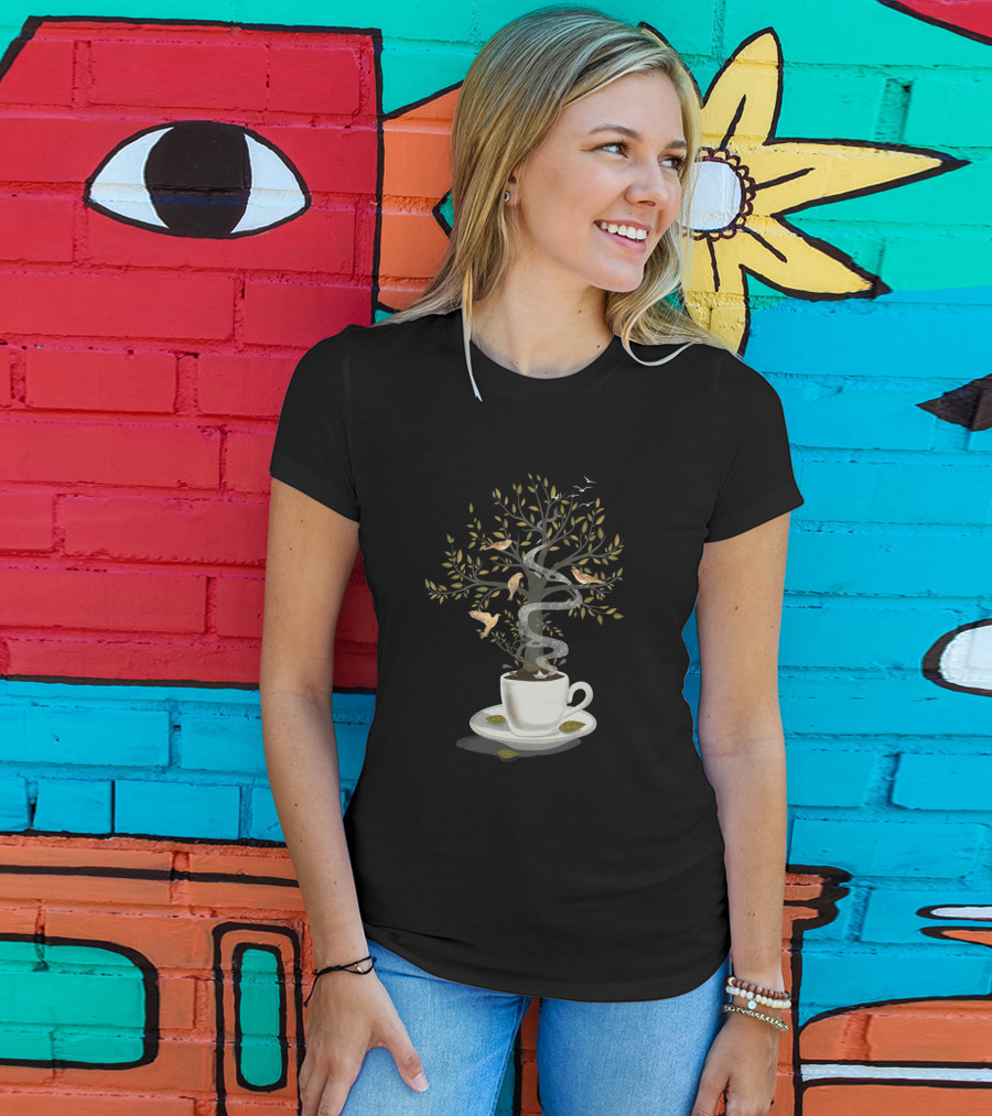 A Cup Of Dreams Enchanted Tree And Birds T-Shirt