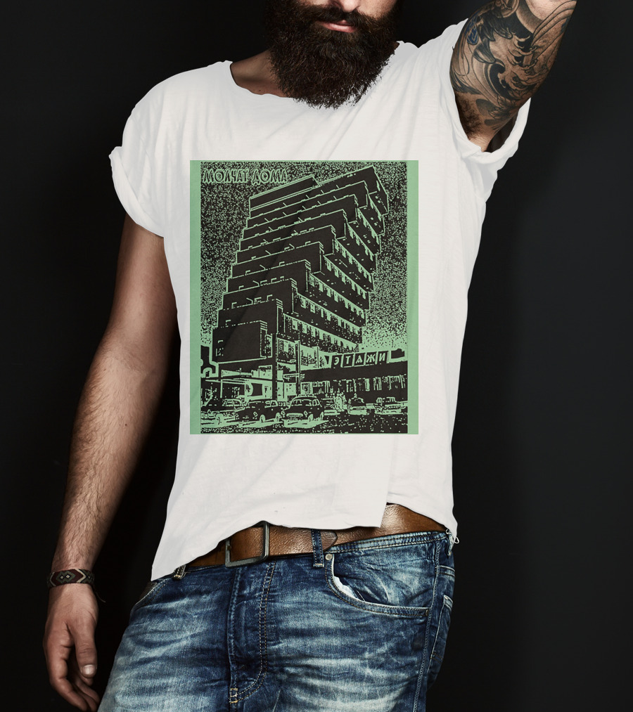 Molchat Doma Etazhi Album Cover Soviet Brutalism Architecture T-Shirt