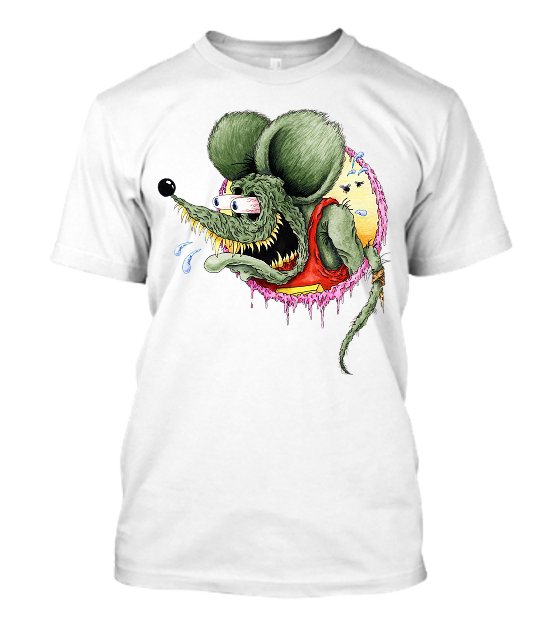 Rat Fink Classic Rat Fink Original Ed Roth Character Iconic Hot Rod T-Shirt