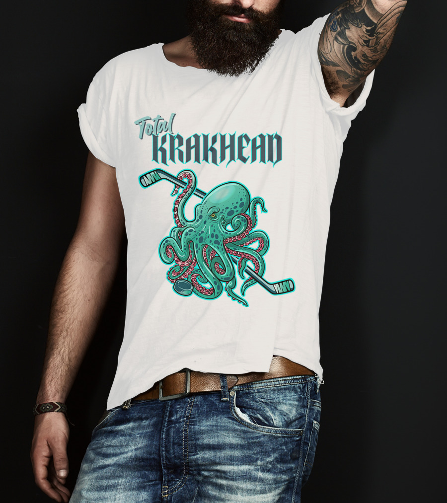 Total Krakhead Seattle Kraken Hockey Tentacles T-Shirt