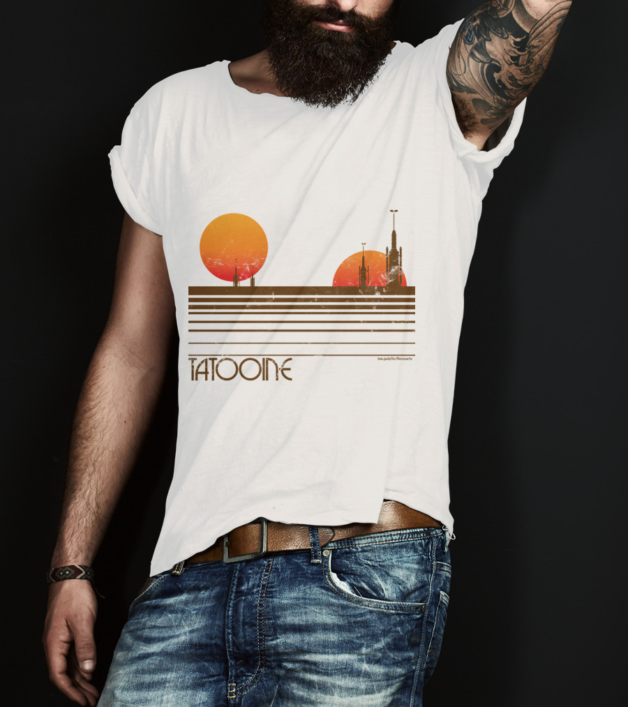 Star Wars Tatooine Sunset Twin Suns T-Shirt