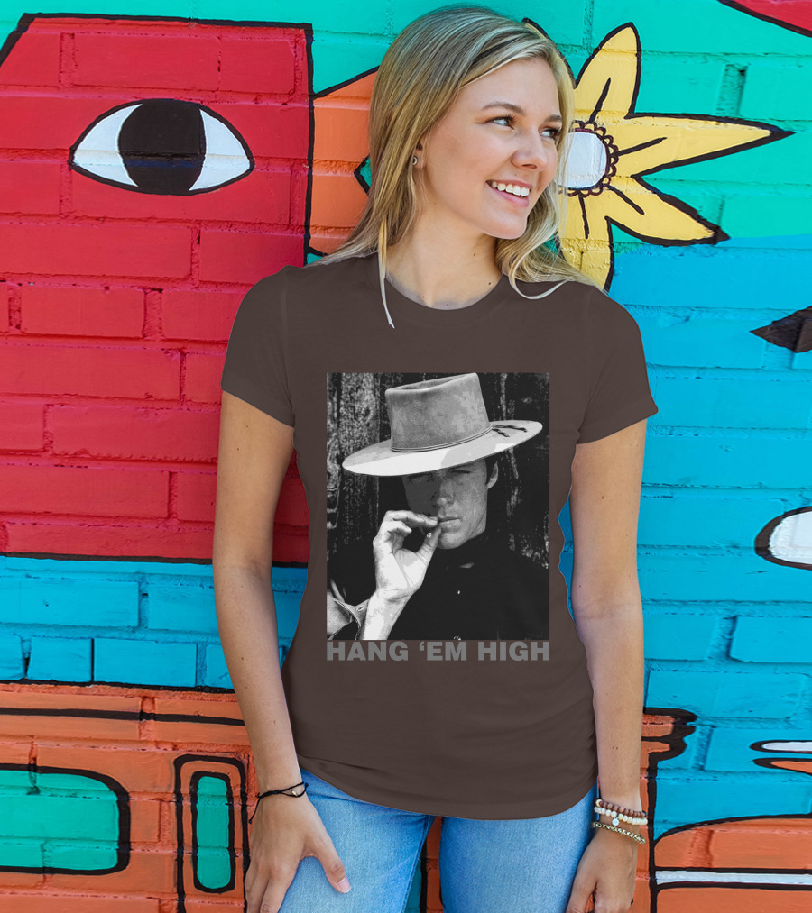 Hang 'Em High Western Style Cowboy Smoking T-Shirt
