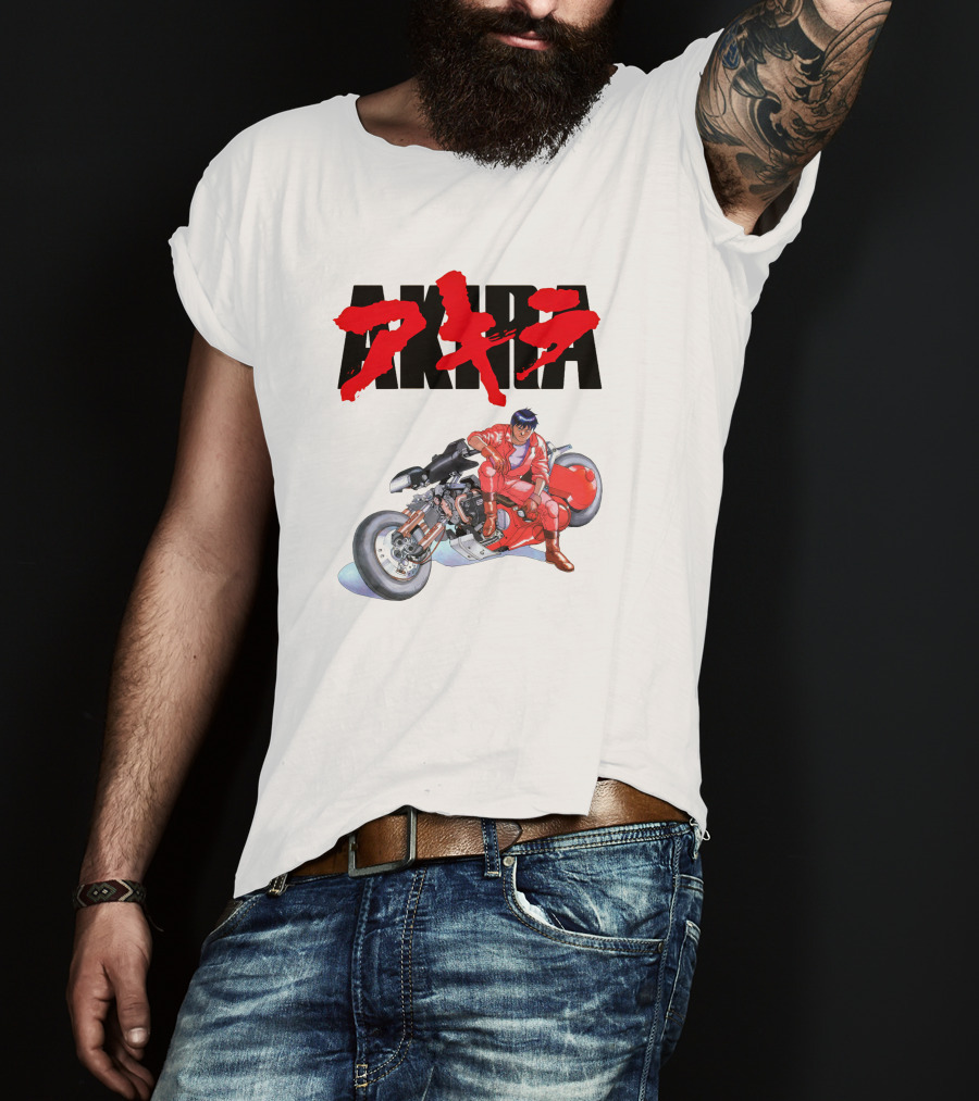 AKIRA Iconic Kaneda And Motorcycle Scene T-Shirt
