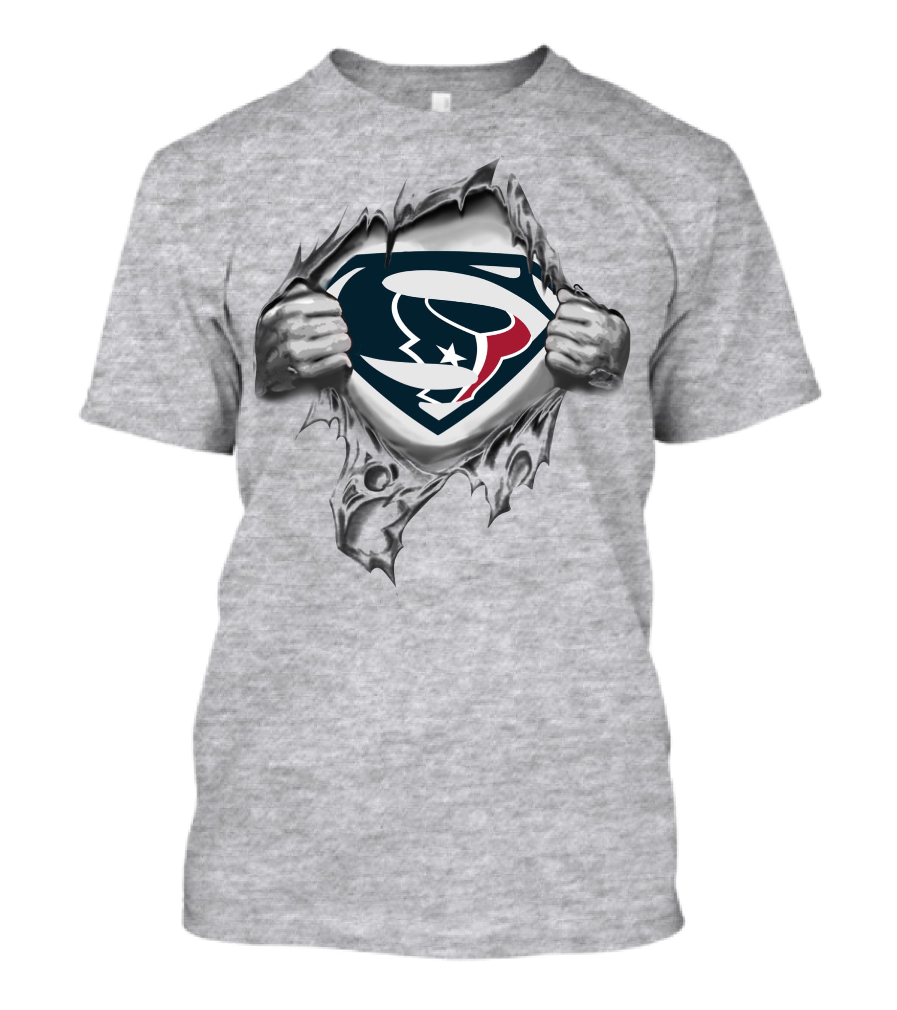 Houston Texans Superman Logo Burst T-Shirt