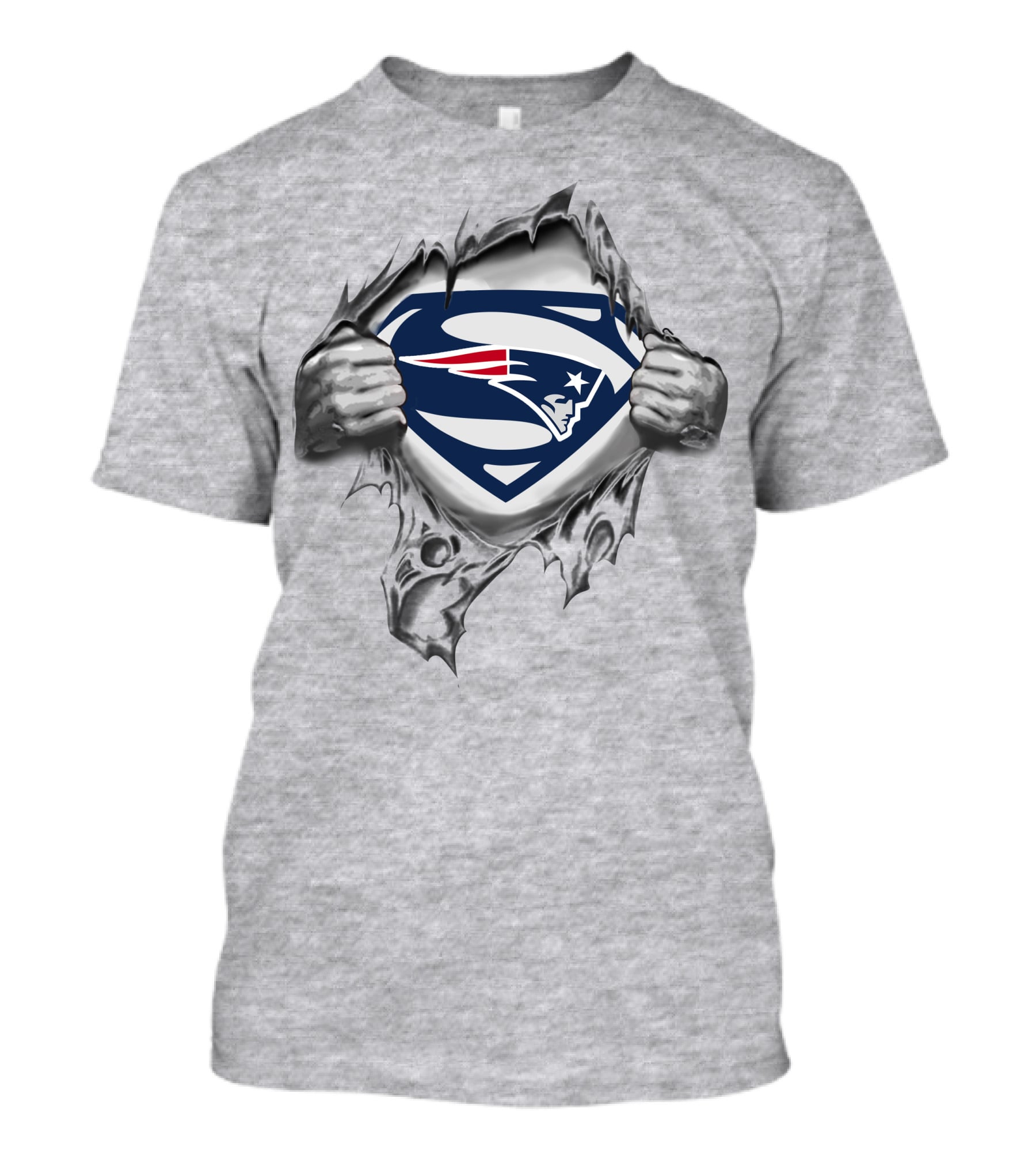 New England Patriots Superman Logo Reveal T-Shirt