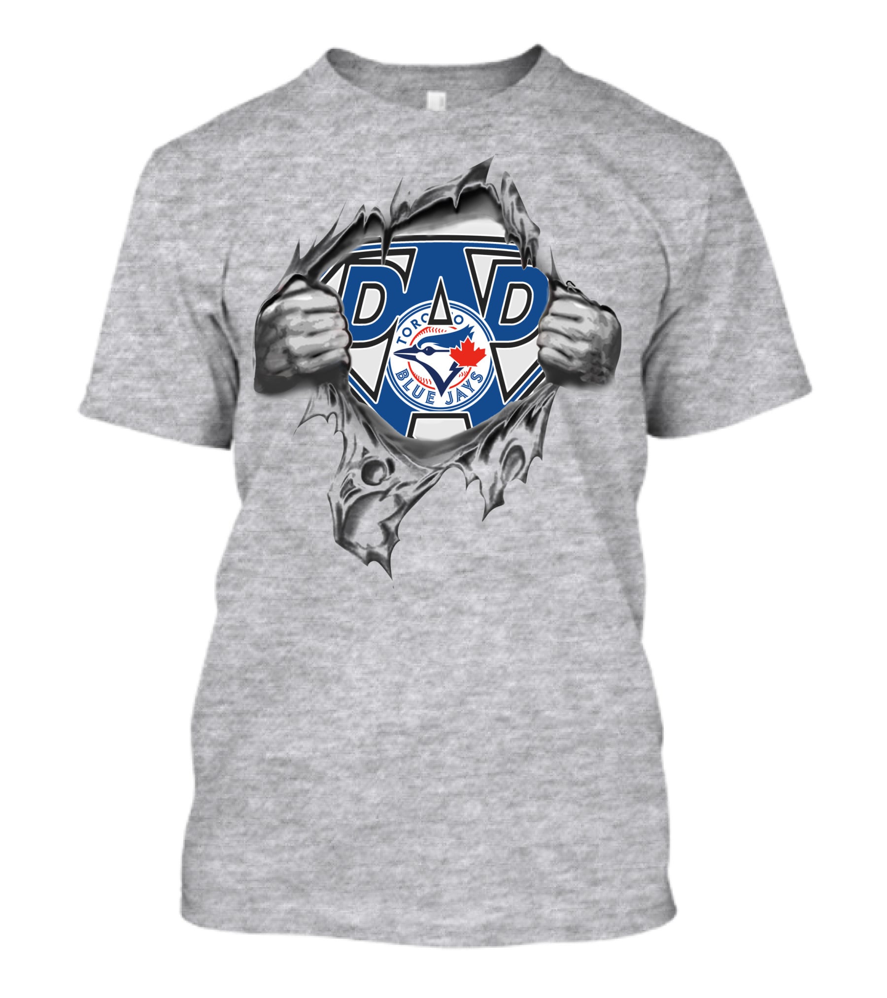 Toronto Blue Jays Super Dad Logo Hero T-Shirt
