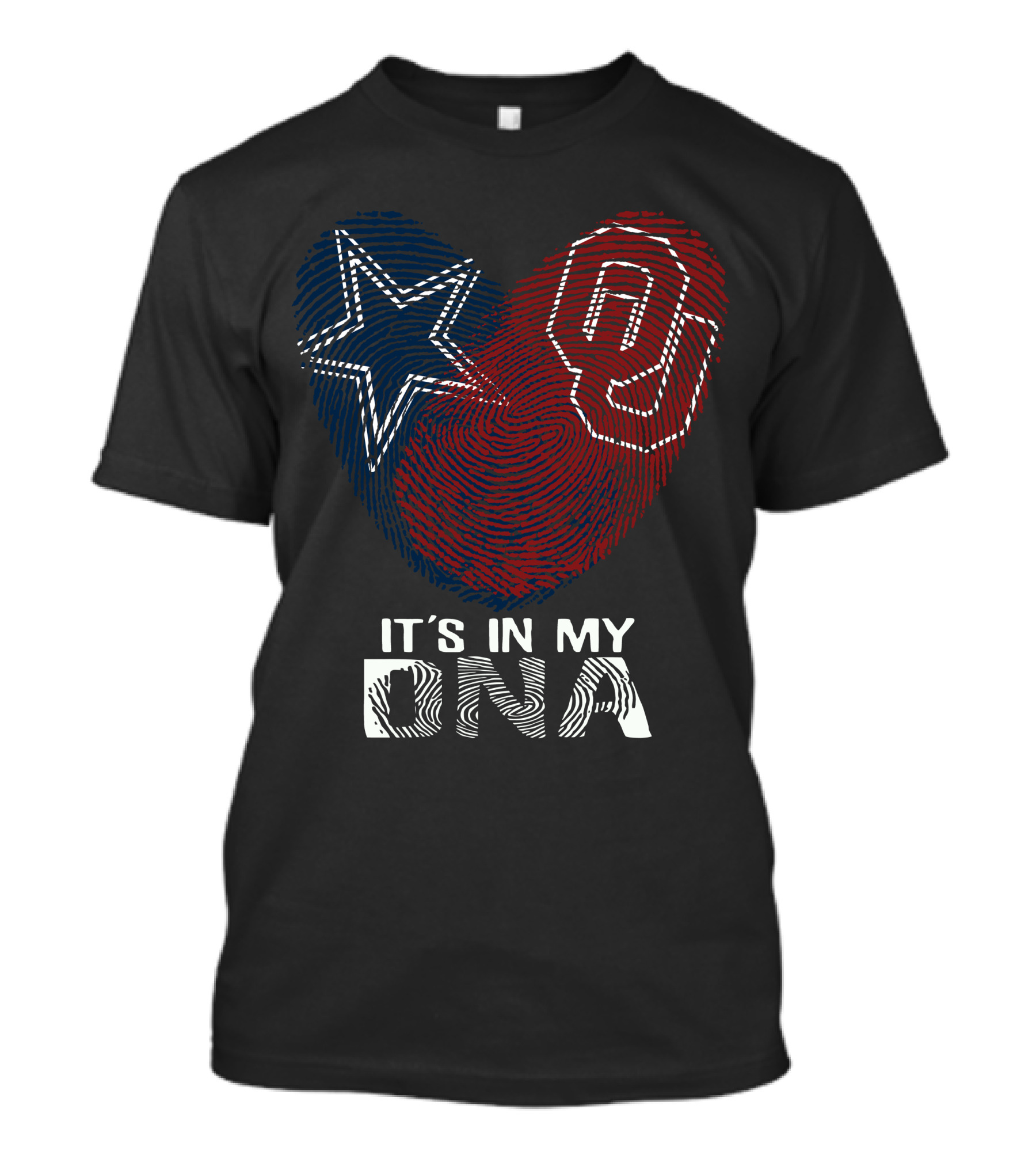 Cowboys Sooners Heartbeat It's In My DNA T-Shirt