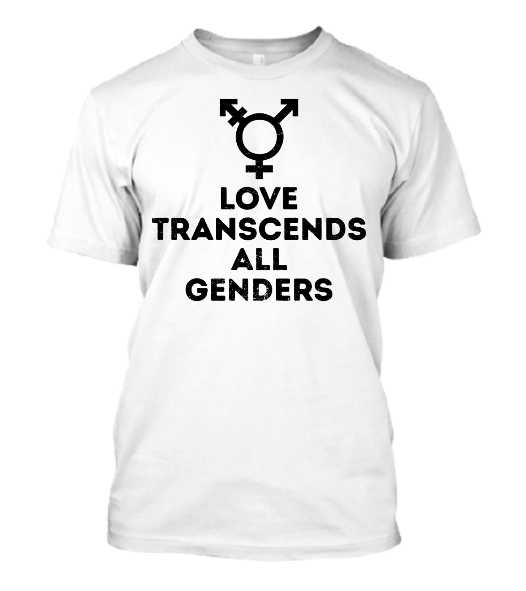 Love Transcends All Genders Transgender Symbol Pride T-Shirt