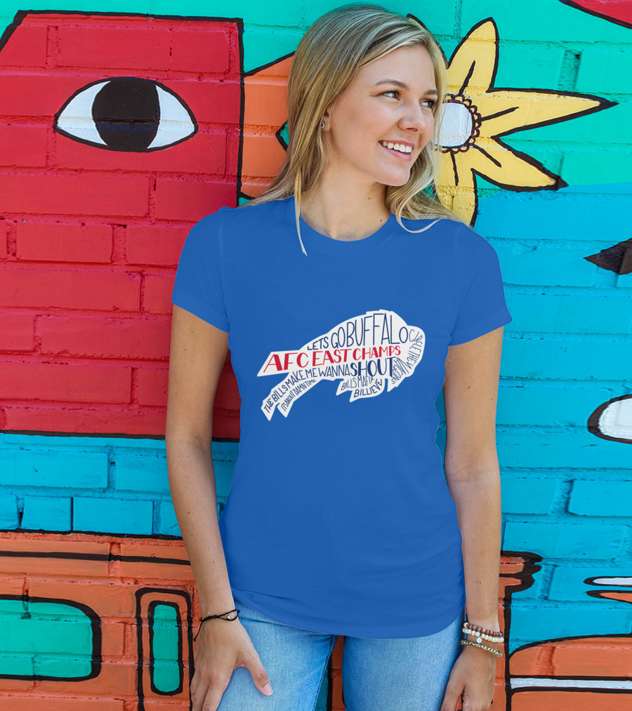 AFC East Champs Let's Go Buffalo Bills Mafia Shout T-Shirt