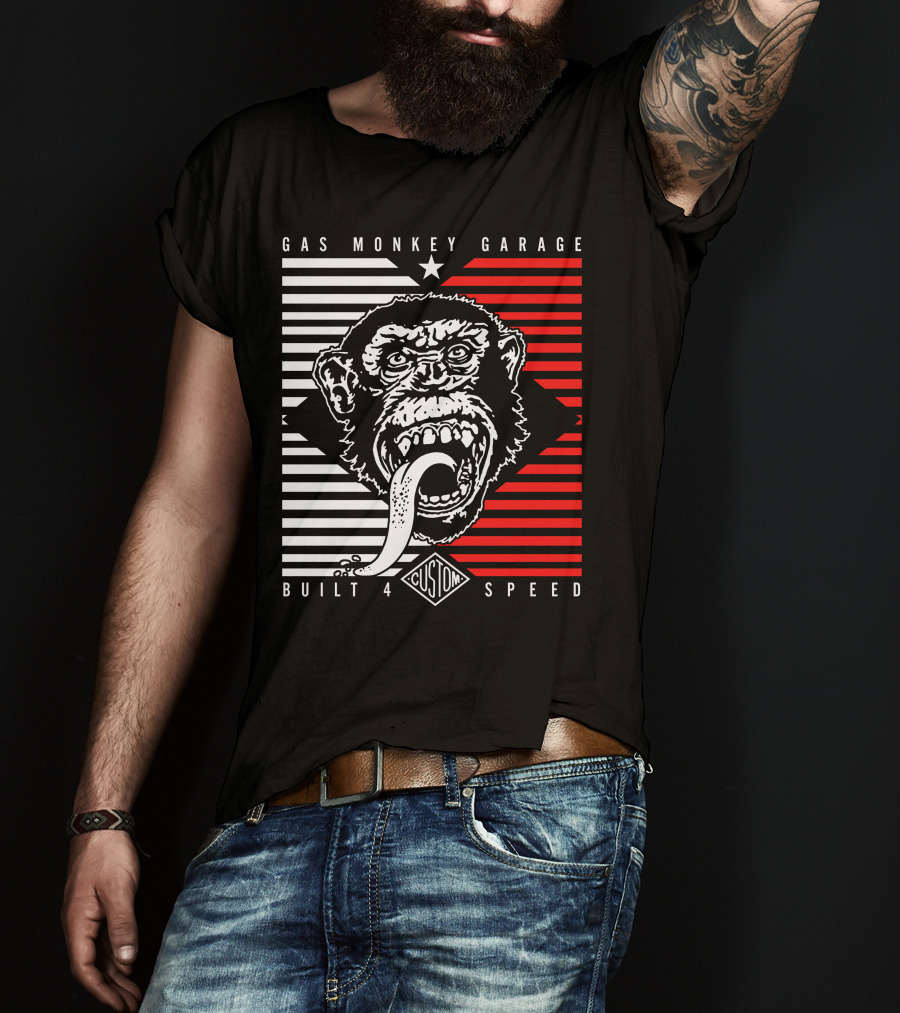 Gas Monkey Garage Built 4 Speed Custom Stryper T-Shirt