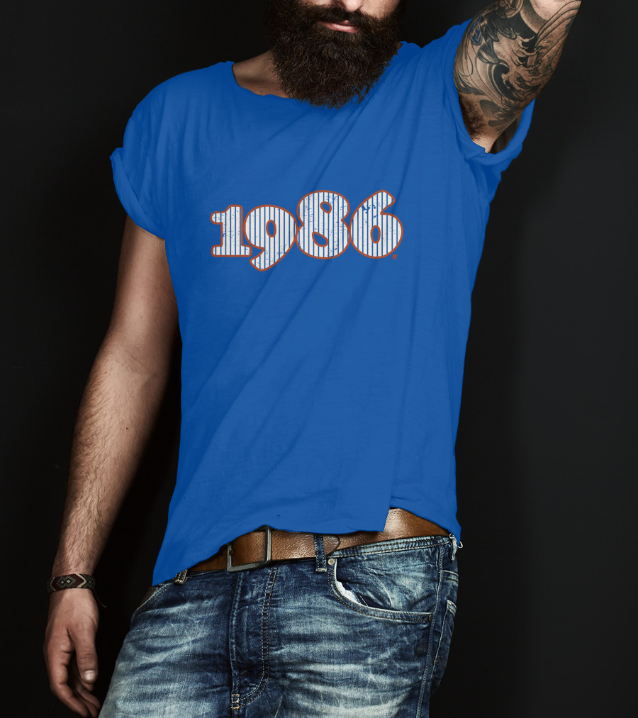 BreakingT New York Mets 1986 Lindor Game T-Shirt