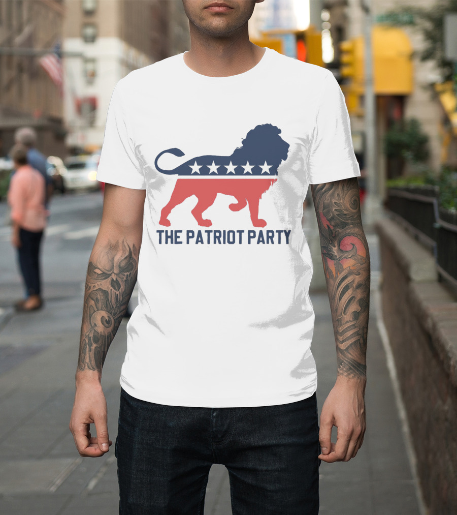 The Patriot Party Lion With Stars T-Shirt