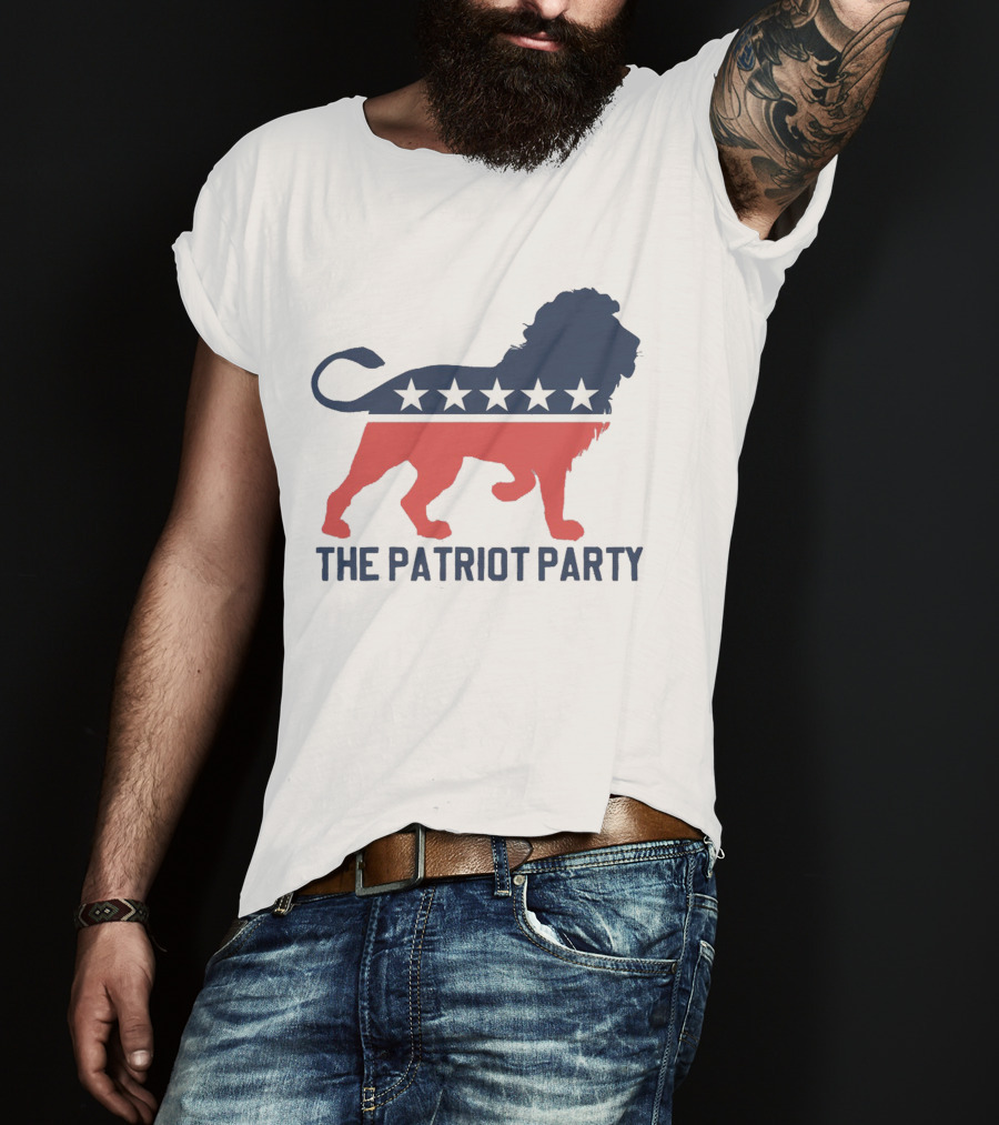 The Patriot Party Lion With Stars T-Shirt