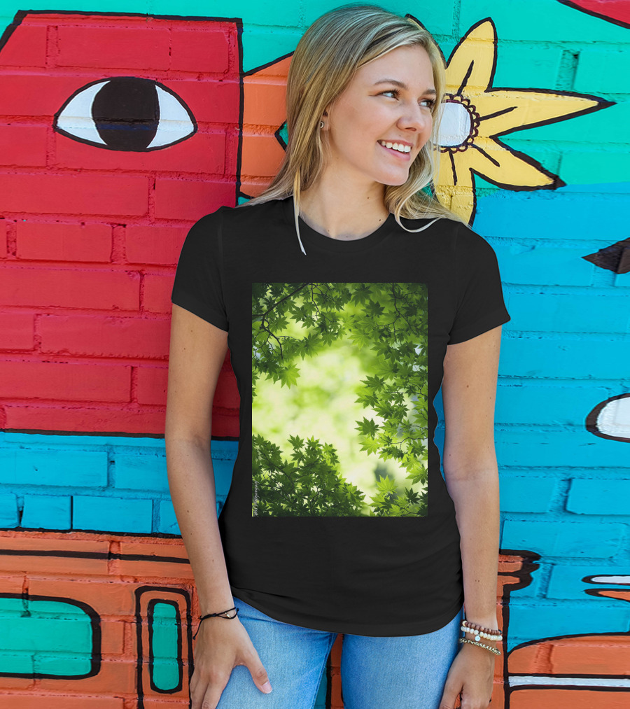 Short Lush Green Canopy Leaves T-Shirt
