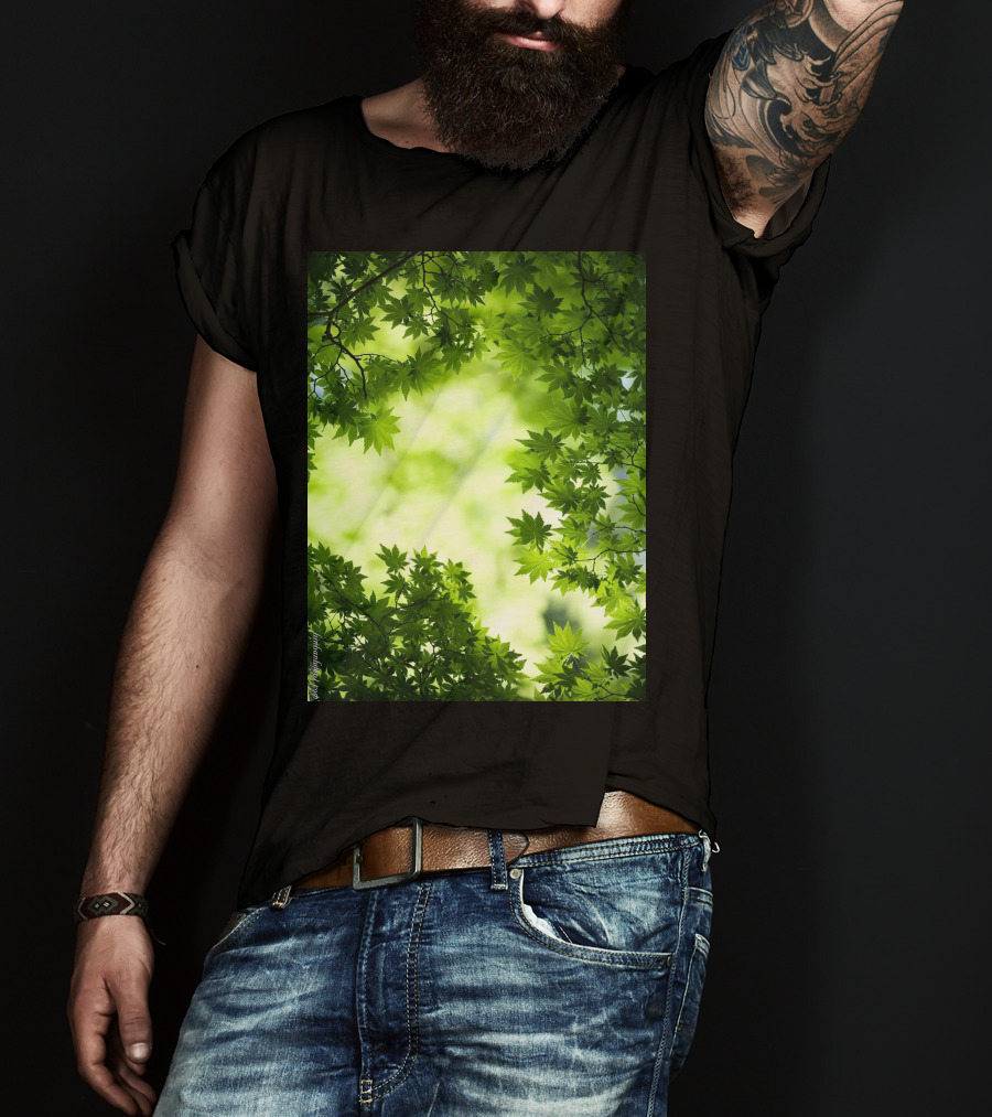 Short Lush Green Canopy Leaves T-Shirt
