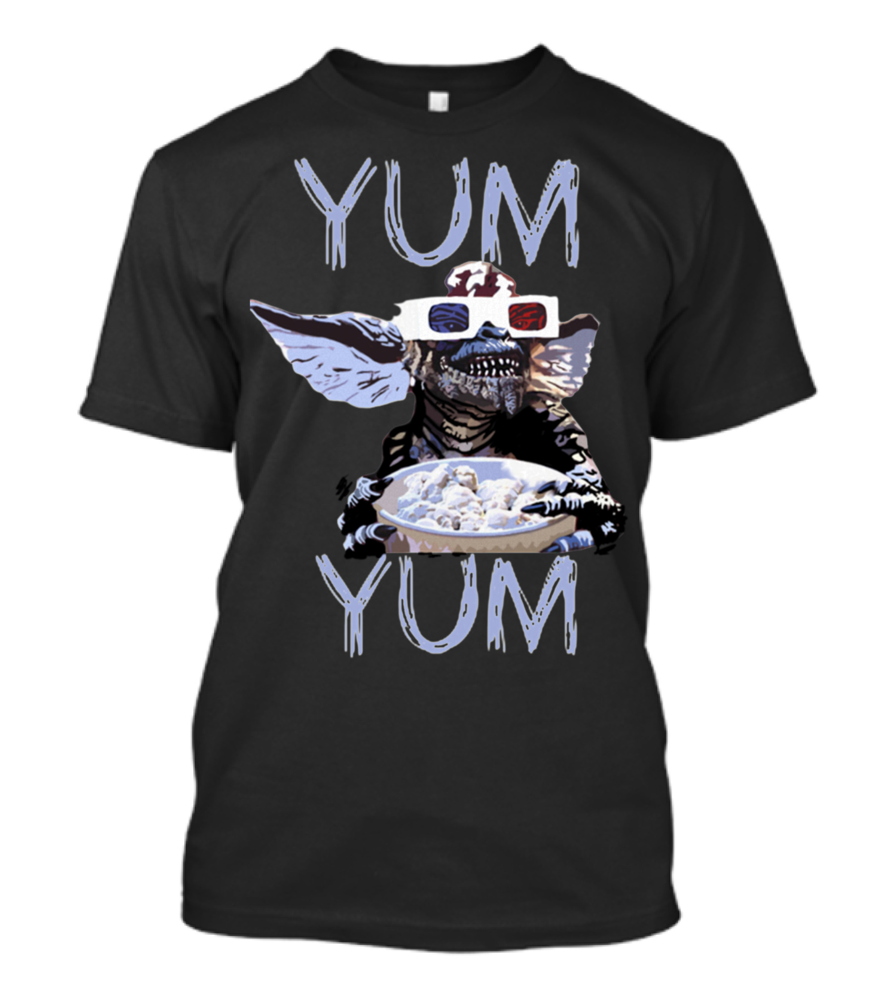 Gremlins Stripe Yum Yum 3D Glasses Eating T-Shirt