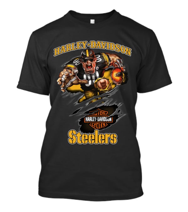 Harley Davidson Steelers Hl Mascots Pittsburgh Steelers T-Shirt