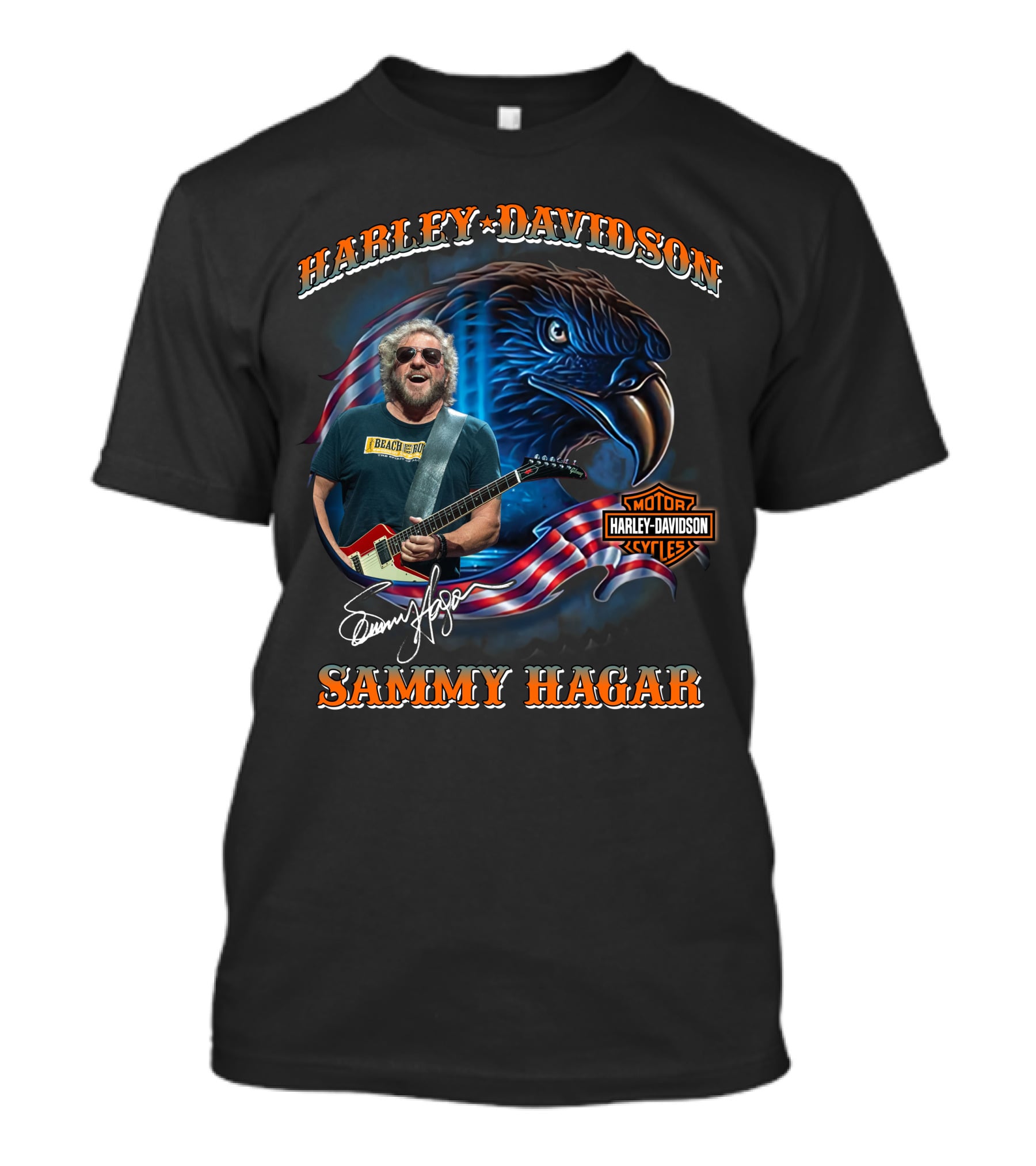 Harley Davidson Sammy Hagar Motorcycles American Eagle T-Shirt