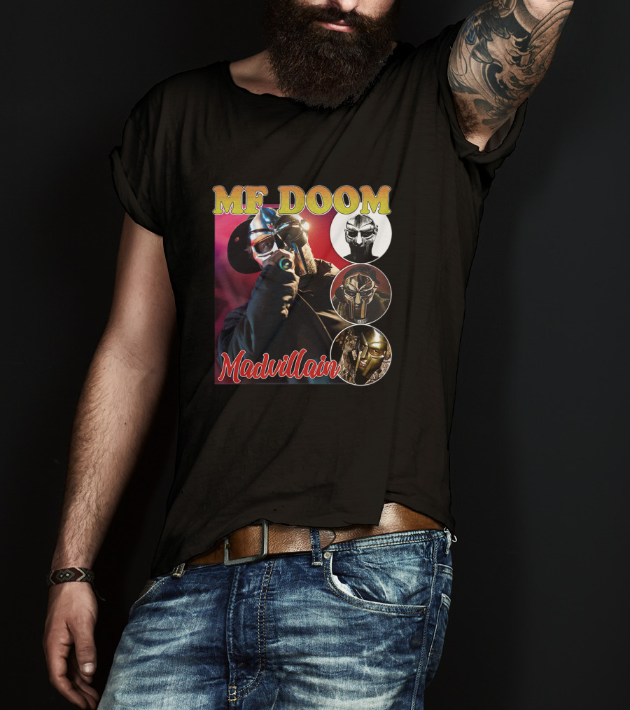 MF DOOM Madvillain Mask Images Fan T-Shirt
