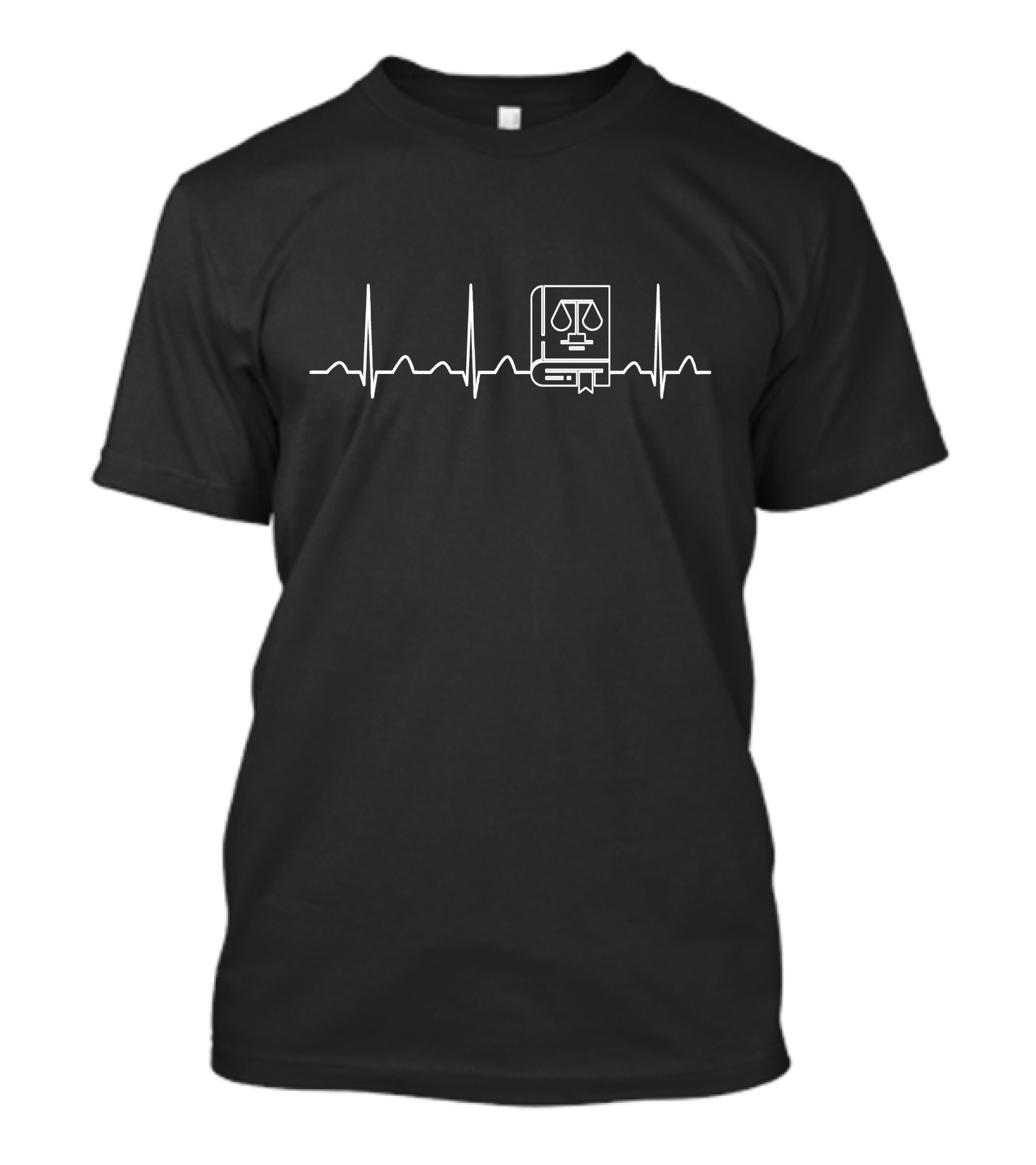 Principal's Heartbeat With Scales And Book T-Shirt