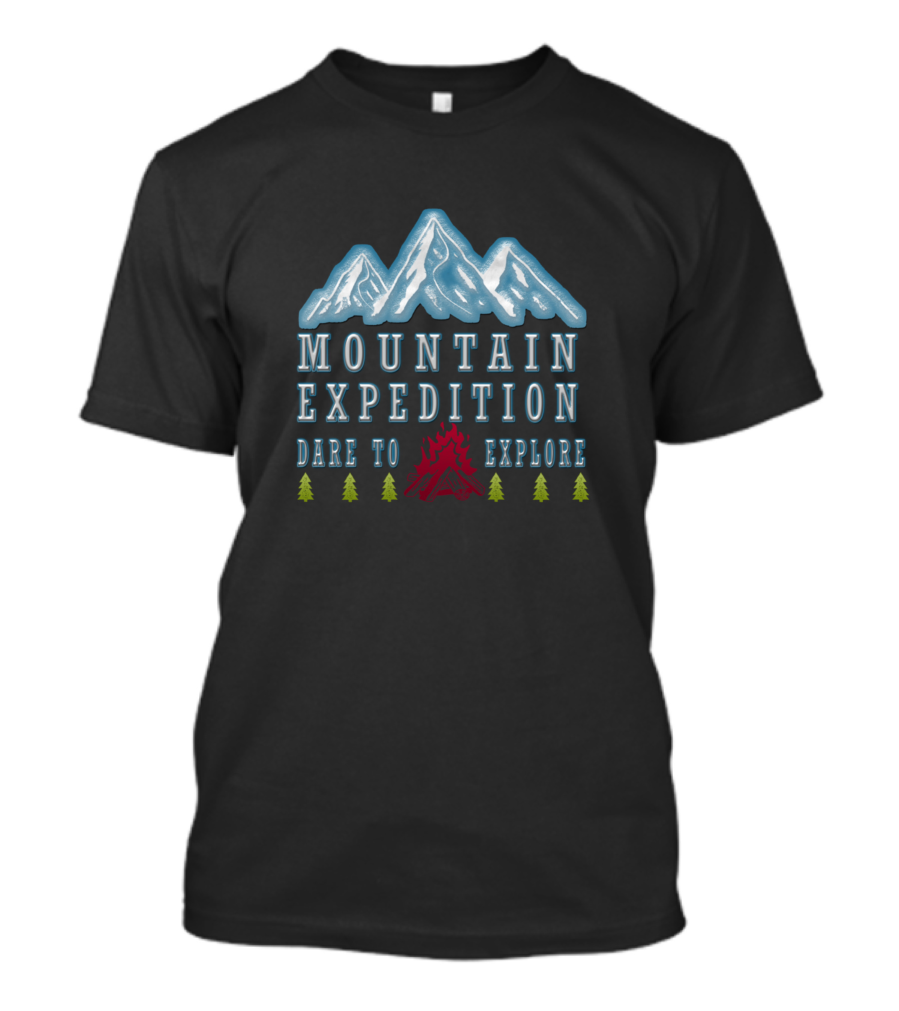 Mountain Expedition Dare To Explore Campfire Adventure T-Shirt