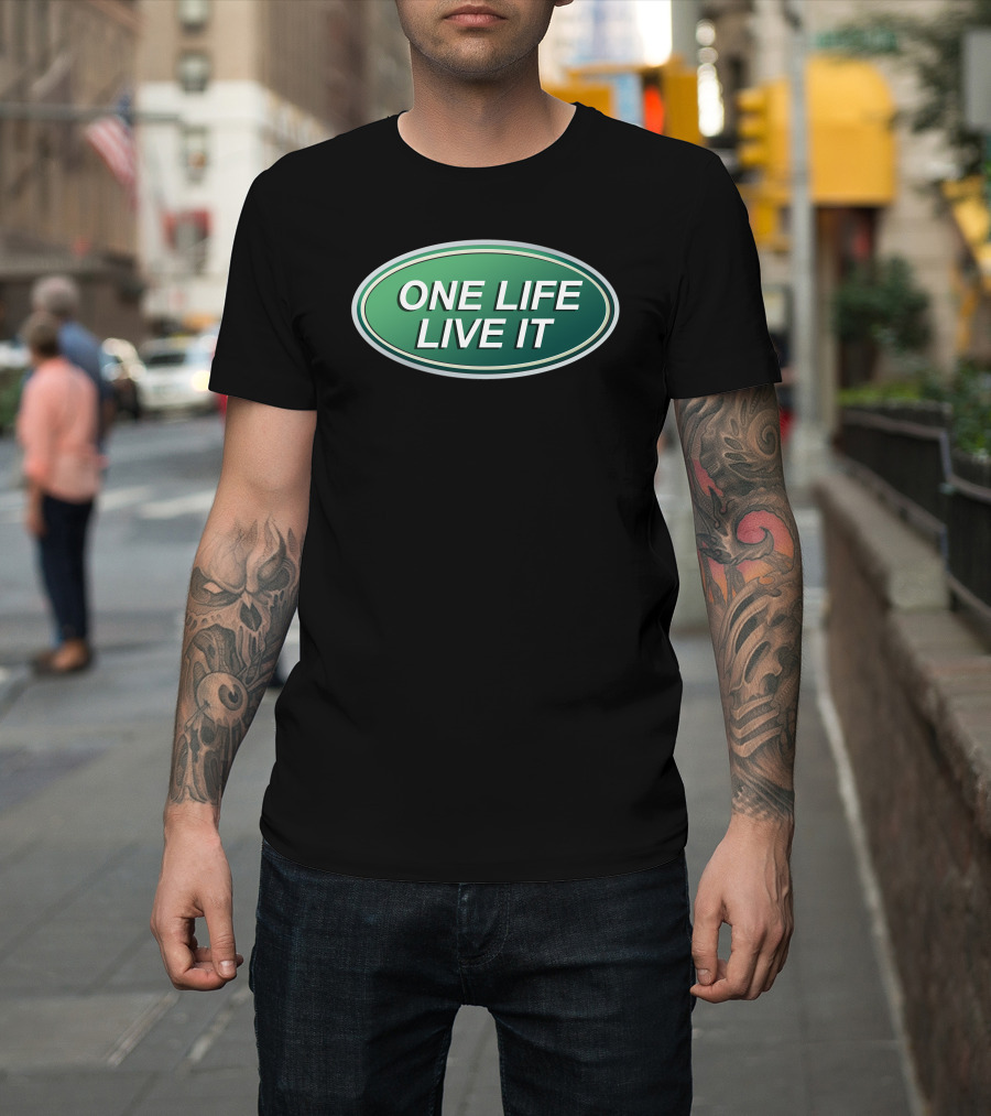 ONE LIFE LIVE IT Green Oval T-Shirt