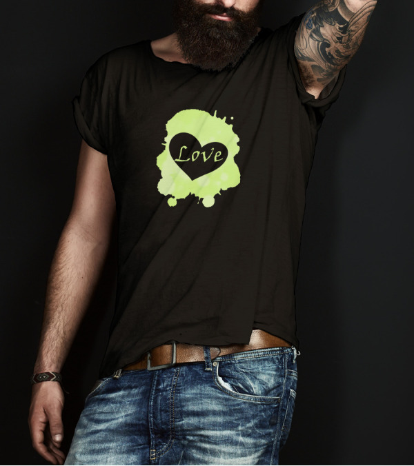 Love Heart Spatter T-Shirt