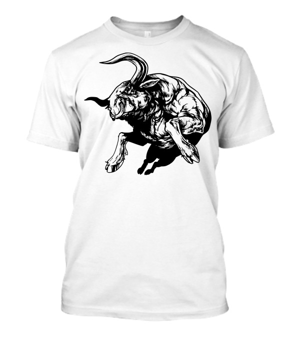 Bull Jumping With Muscular Power T-Shirt