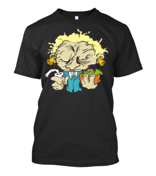 Papy Burger Funny Character With Drink And Lettuce Bun T-Shirt