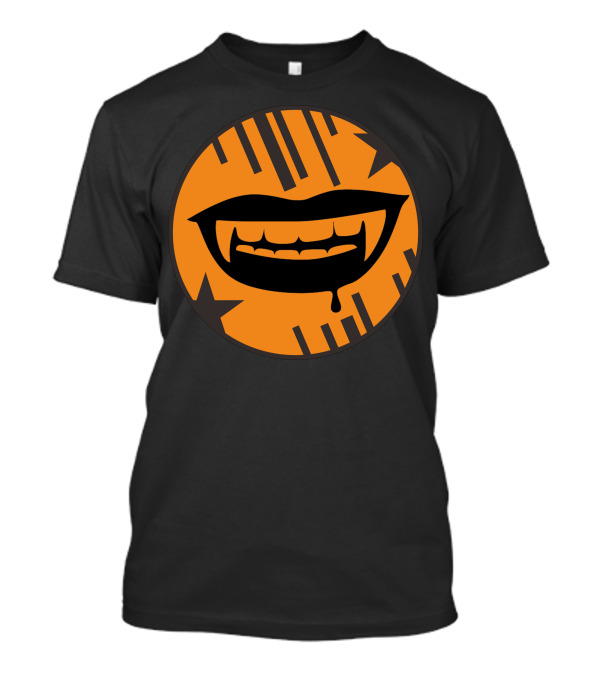 Mistery Lips Vampire Fangs Dripping Starry Halloween T-Shirt