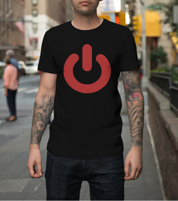 Shirt: Power Button Nerd T-Shirt Power Button Nerd T-Shirt