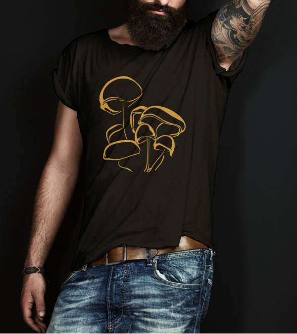 Pilze Magic Mushroom Wald Natur Nature Psy Psycho Trip T-Shirt