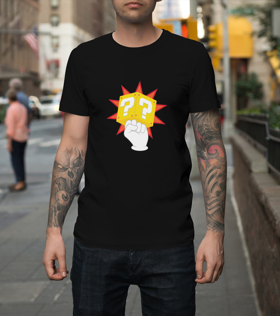 Power To The Plumbers Question Block Fist T-Shirt