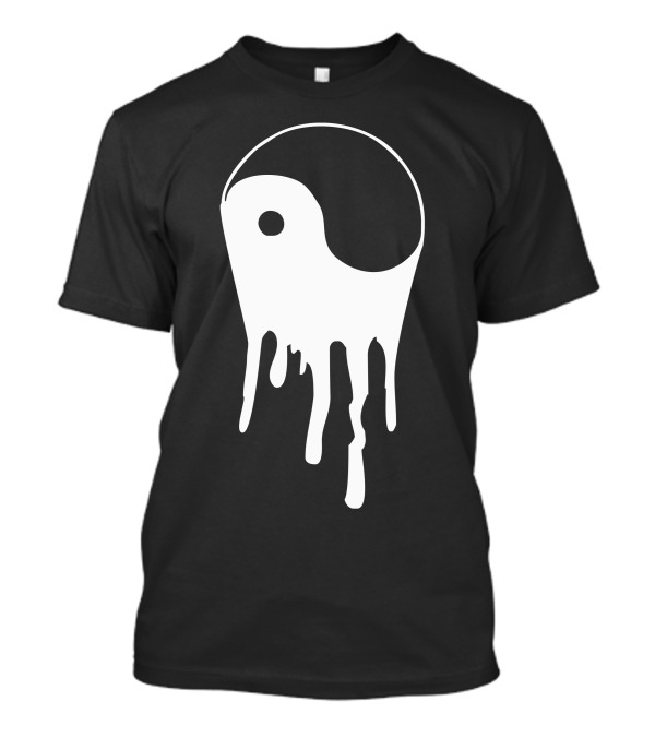 Yang And Yin Dripping Chinese Symbol Fashion Geek Yin-Yang Samurai T-Shirt