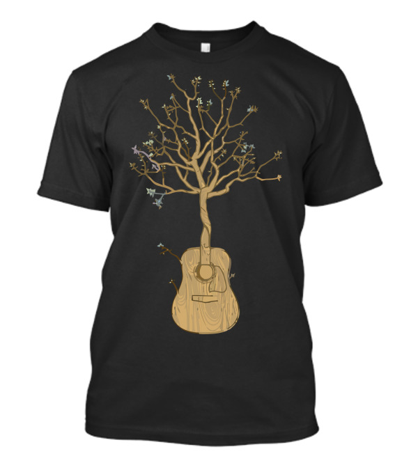 Roots Rock Tree Guitar T-Shirt