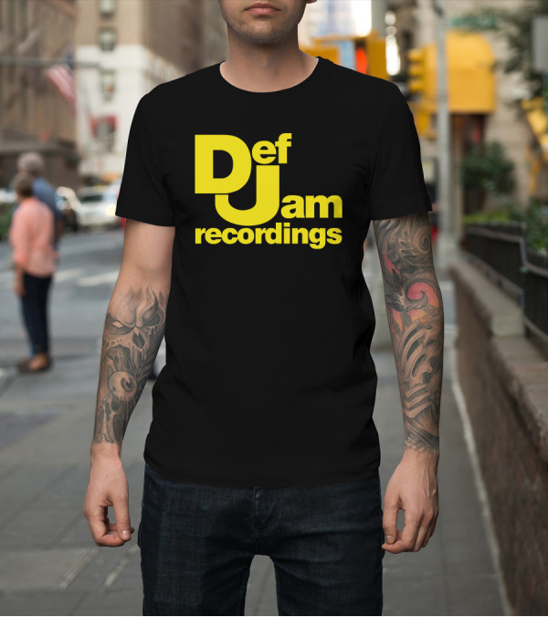 Shirt: Def Jam Recordings Bold Yellow T-Shirt Def Jam Recordings Bold Yellow T-Shirt