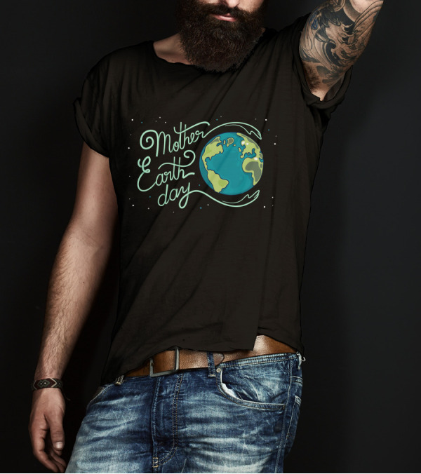 Mother Earth Day Planet And Stars T-Shirt