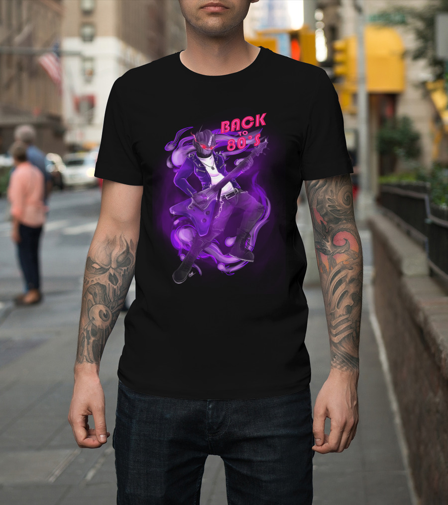 Sg Optimus Prime Back to 80s Retro Style Galactic Guitarist T-Shirt