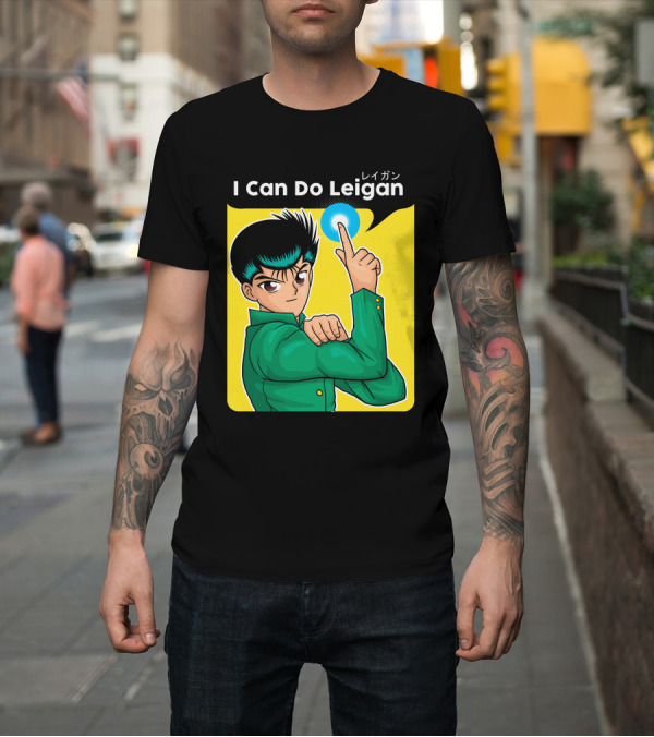 Shirt: I Can Do Leigan Yusuke Anime Character Finger Point T-Shirt I Can Do Leigan Yusuke Anime Character Finger Point T-Shirt
