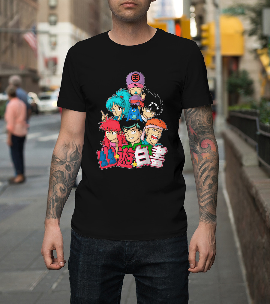 Yuyu Hakusho Group Characters Together T-Shirt