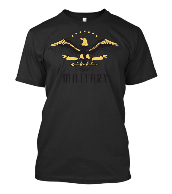 Eagle Military Stars And Arrows Emblem T-Shirt