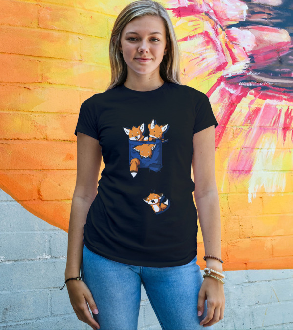 Foxes In A Pocket Adventure T-Shirt