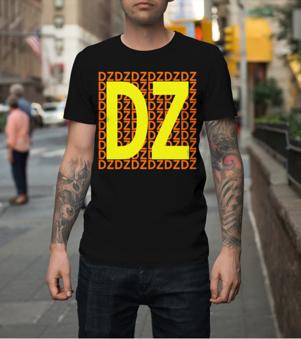 Shirt: DZ Repeated Pattern Bold Highlight T-Shirt DZ Repeated Pattern Bold Highlight T-Shirt