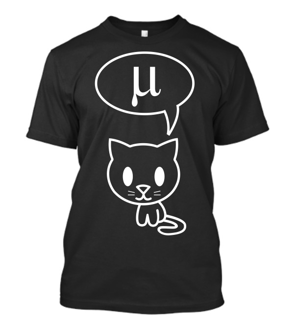 Greek Letter Mu Cat T-Shirt