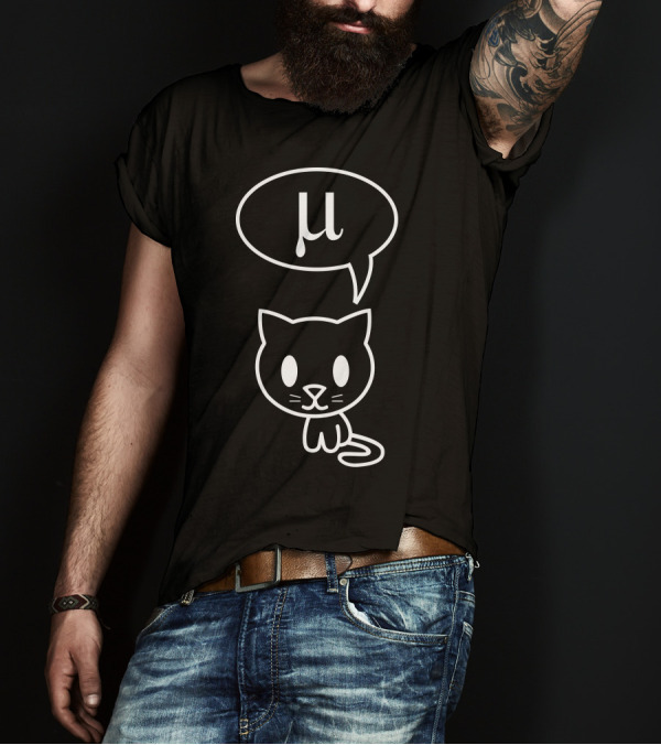 Greek Letter Mu Cat T-Shirt