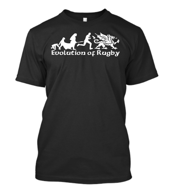 Evolution Of Welsh Rugby Mens Rugby Wales Dragon Ringer T-Shirt