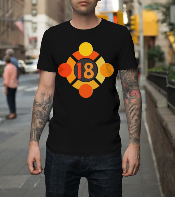Shirt: Ubuntu 18 Orange Circle T-Shirt Ubuntu 18 Orange Circle T-Shirt