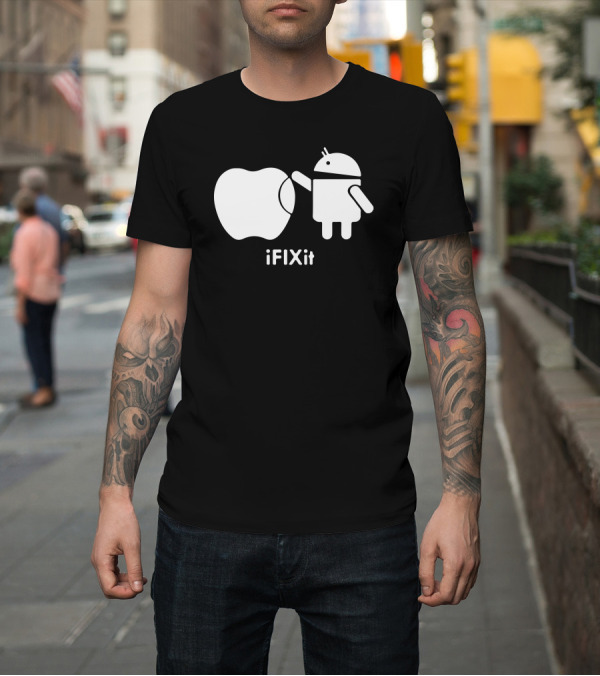 Shirt: Android iFIXit Apple T-Shirt Android iFIXit Apple T-Shirt