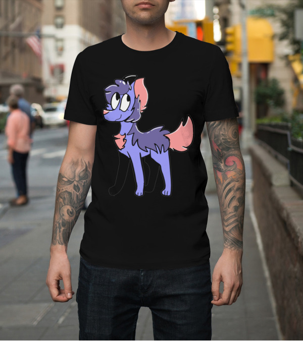 Shirt: Yorkie Palette Custom Purple Pink Cartoon Dog T-Shirt Yorkie Palette Custom Purple Pink Cartoon Dog T-Shirt